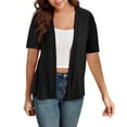 thumbnail image 1 of Womens Plus Size Short Sleeve Lightweight Cardigan For Women Casual Loose Thin Cardigan Tops, 1 of 2