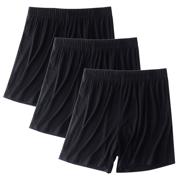 Womens Plus Size Shorts New 3 Pack Summer Shorts for Women Plus Size Elastic Waist Sleepwear 2025 Soft Comfy Pajama Casual Shorts Black M
