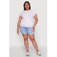 thumbnail image 1 of Womens Plus Size Side Ruched Tee, 1 of 5