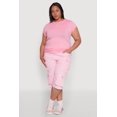 thumbnail image 1 of Womens Plus Size Side Ruched Tee, 1 of 5