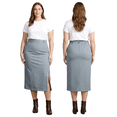 thumbnail image 1 of Womens Plus Size Skirt Midi Maxi Polyester Skirts Long Stretch Straight 14 to 24, 1 of 5