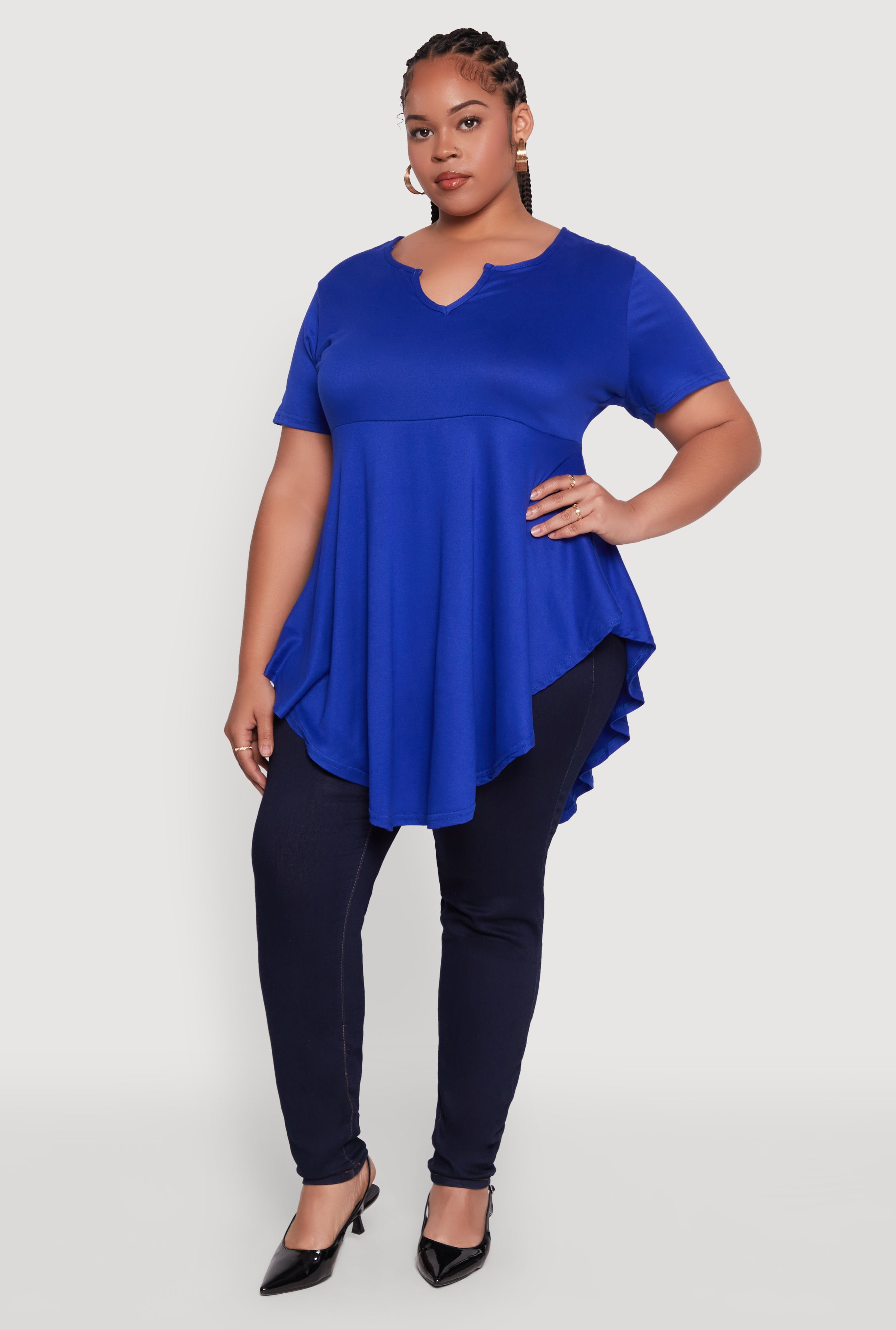 Plus Size Peplum High Low Tops Plus Size Off Shoulder Top Womens