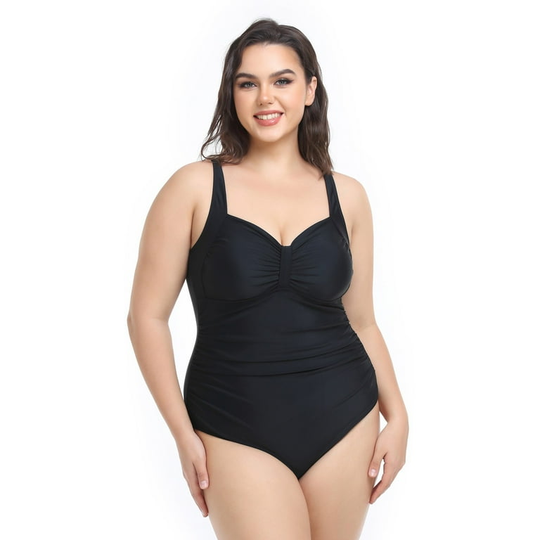 Conservative plus size swimsuits top