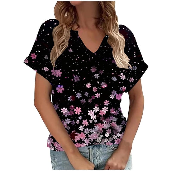 Womens Plus Size T Shirts Loose Workout Shirts Women Loose Womens Summer Tops Casual Cotton My Orders Placed Recently By Me Clearance Deals