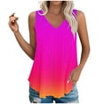 thumbnail image 1 of Womens Plus Size Tank Tops, Sleeveless Shirts for Women Summer Fashion Loose Fit Ombre Tie Dye Crewneck Tees, 1 of 6