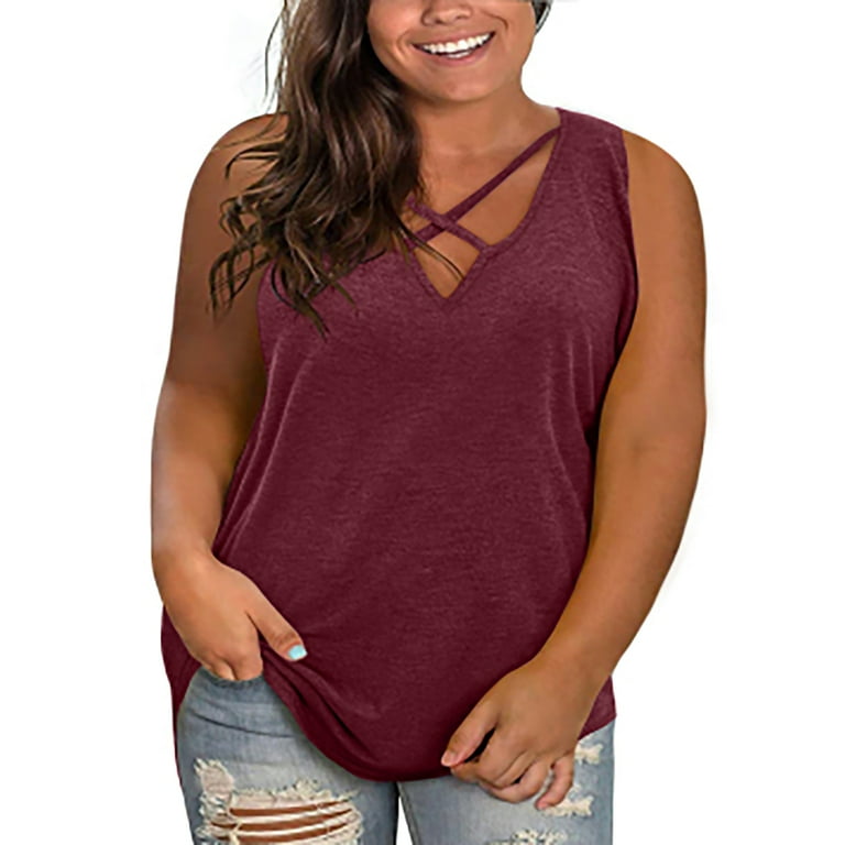 womens plus size shirts walmart