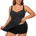 thumbnail image 1 of Womens Plus Size Tankini Swim Tops Summer Tropical Floral Printed Swimwear with Supportive Underwire and Adjustable Straps, 1 of 4