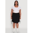 thumbnail image 1 of Womens Plus Size Toggle Drawstring Waist Midi Skirt, 1 of 5