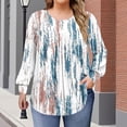 thumbnail image 1 of Womens Plus Size Tops Long Sleeve Shirts Crew Neck Flowy Tunic Fall Casual Loose Blouse 1X-5X, 1 of 6