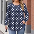thumbnail image 1 of Womens Plus Size Tops Long Sleeve Shirts Crew Neck Flowy Tunic Fall Casual Loose Blouse 1X-5X, 1 of 6