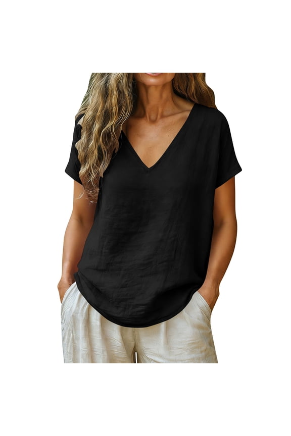 Womens Plus Size Tops O-Neck Asymmetric Short Sleeve Tunics Floral Lace Flowy Blouse Shirts for Summer Casual S-5X