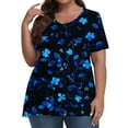 thumbnail image 1 of Womens Plus Size Tops Plus Size Womens Clothing Plus Size Graphic Tees for Women Summer Savings Clearance 2025, 1 of 6