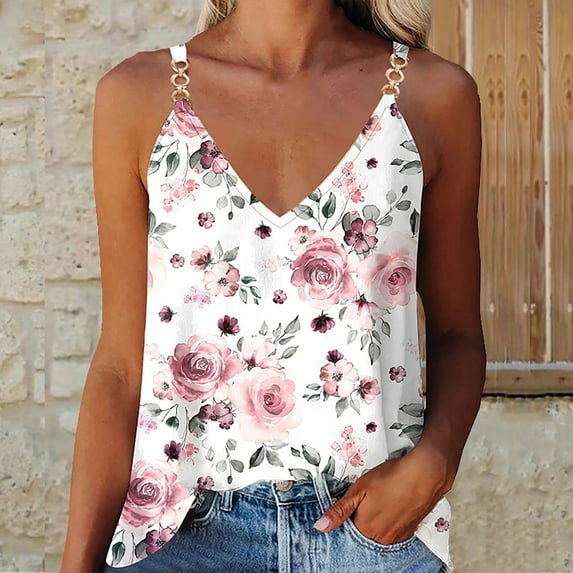 Womens Plus Size Tops,Womens Blouses Clearance,Women Sexy Sleeveless Yoga V Neck Summer Loose Fit Athletic Pullover Vest Shirt Best Sell