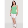 thumbnail image 1 of Womens Plus Size Trendy Mineral Wash Side Ruched Tank Top, 1 of 5