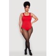 thumbnail image 1 of Womens Plus Size Trendy Seamless Square Neck Shelf Bra Bodysuit, 1 of 5