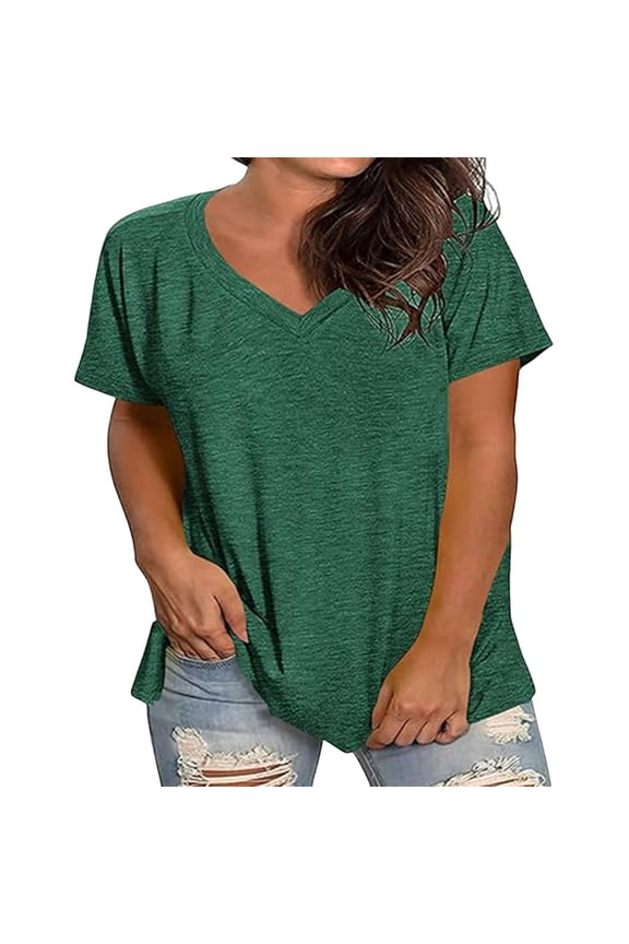 Womens Plus Size Tshirts Summer Short Sleeve Crew Neck Tee Loose Sports Running Fitness Gym Athletic Oversize Tunic Tops Exercise Breathable Workout Shirts