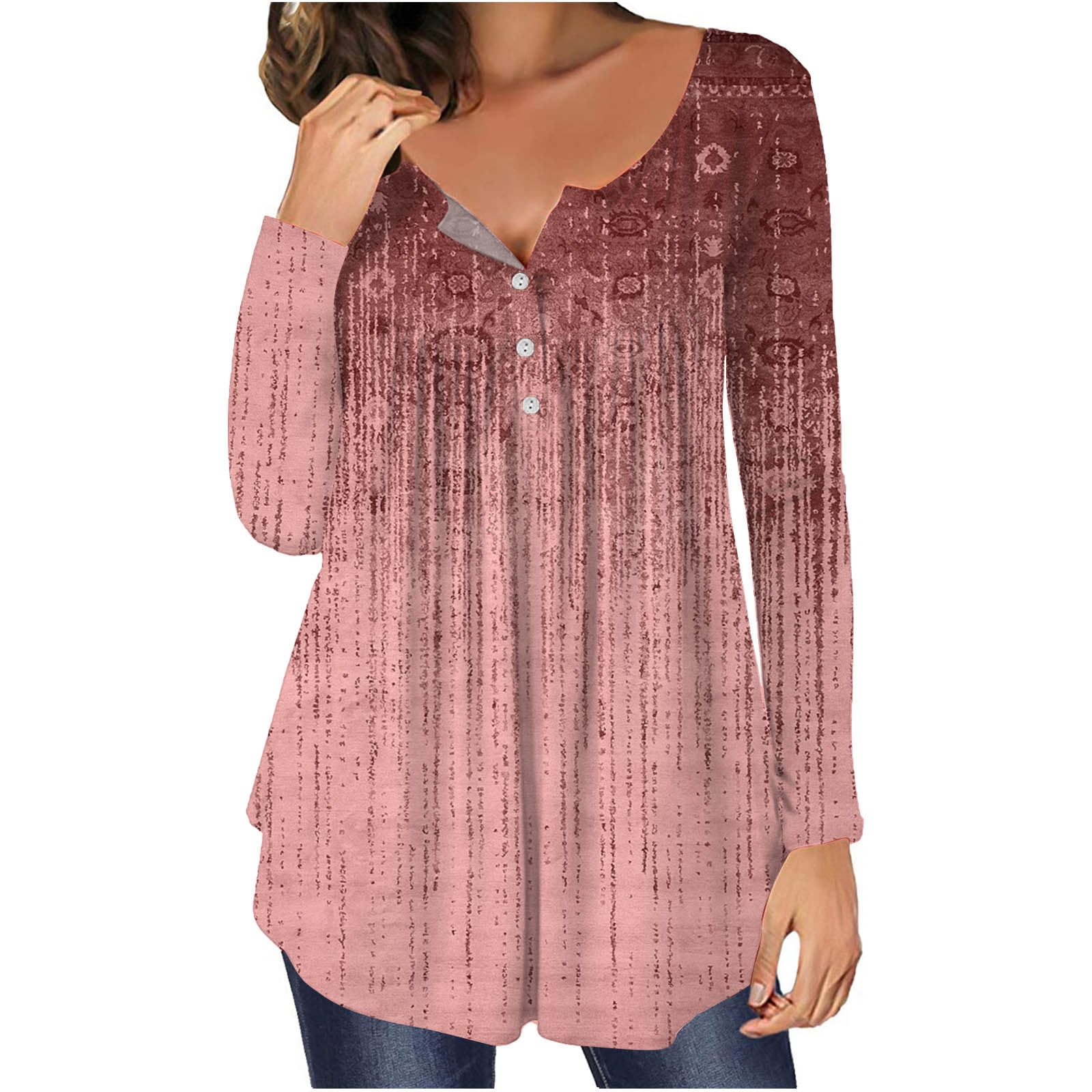 Womens Plus Size Tunic Tops to Wear with Leggings Floral Print Going