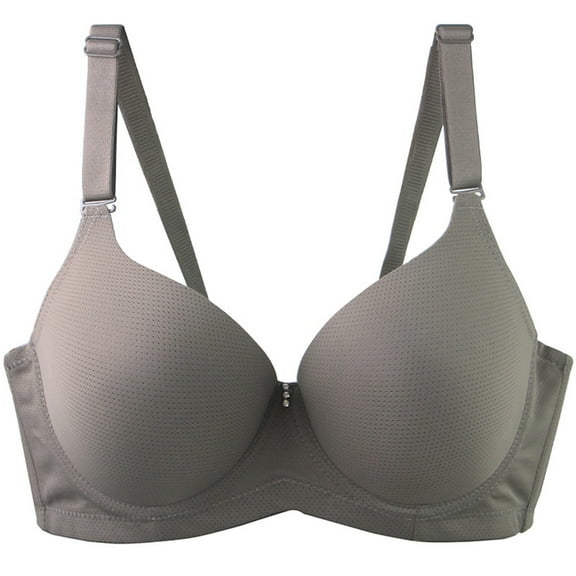 Womens Plus Size Underwired Bra Thin Cup Maternity Loungewear Comfortable Daily Use Elegant Sleepwear #Dark Gray,100D