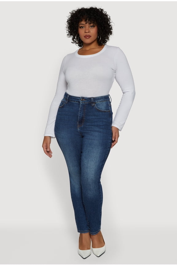 Womens Plus Size WAX Skinny Jeans