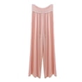 thumbnail image 1 of Womens Plus Size Wide Leg Palazzo Pants Drawstring Elastic Waist Pleated Flowy Trousers Fashion Vacation Workout Pants Pink, 1 of 5