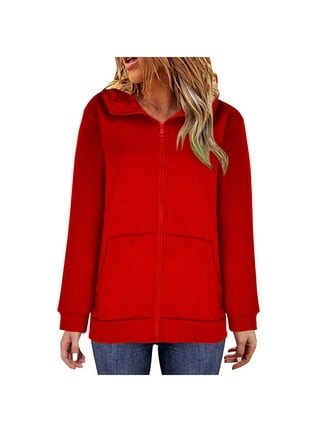 RQYYD Women Casual Zip up Fleece Hoodies Tunic Sweatshirt Long Hoodie  Jacket 