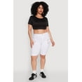 thumbnail image 1 of Womens Plus Size Zipper Detail Bermuda Shorts, 1 of 5