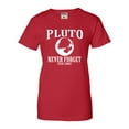 thumbnail image 1 of Womens Pluto Never Forget 1930 - 2006 Funny Science T-Shirt, 1 of 1