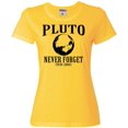 thumbnail image 1 of Womens Pluto Never Forget 1930 - 2006 Funny Science T-Shirt, 1 of 1