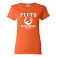 thumbnail image 1 of Womens Pluto Never Forget 1930 - 2006 Funny Science T-Shirt, 1 of 1