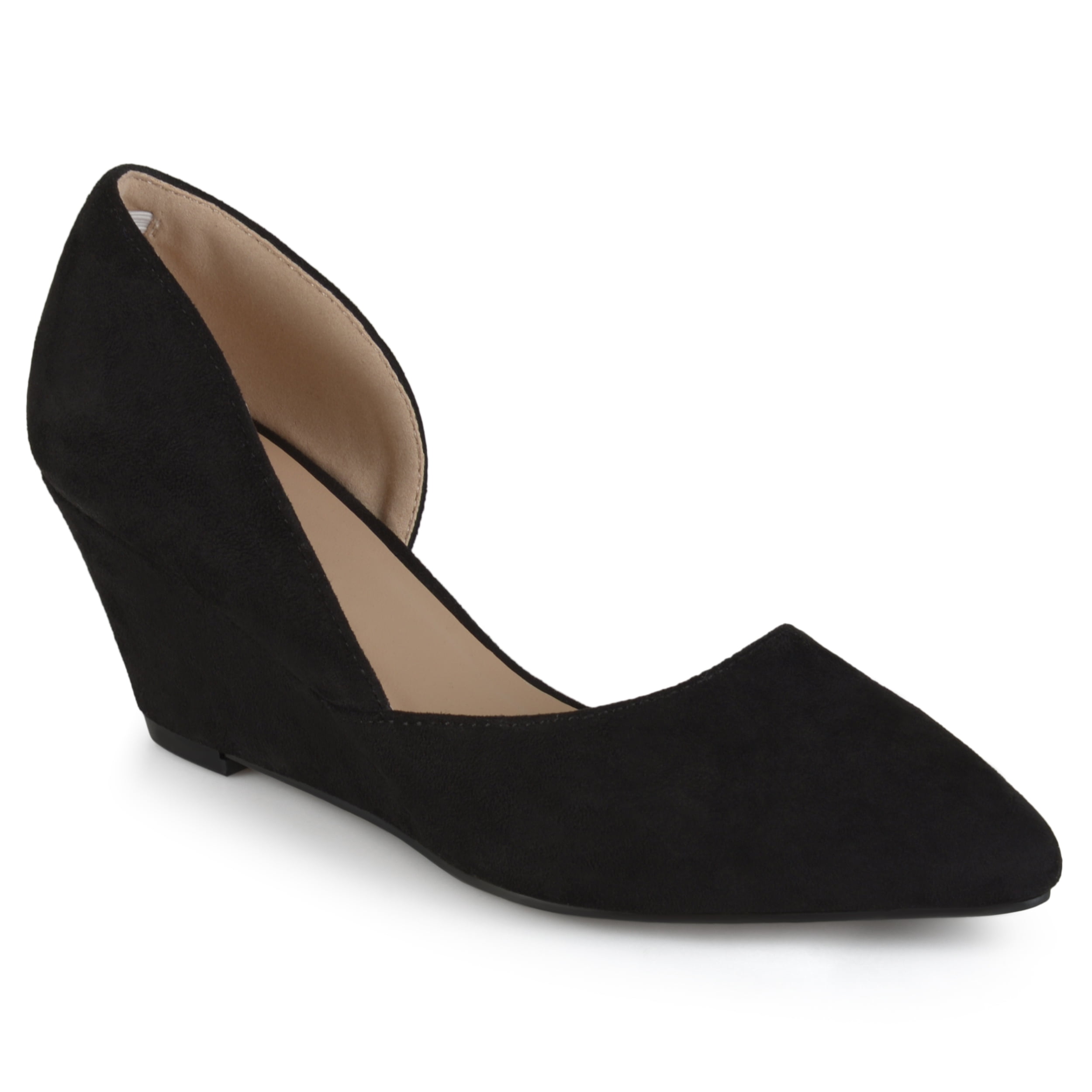 Faux suede best sale wedges