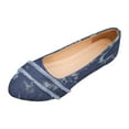 thumbnail image 1 of Womens Pointed Toe Flats Knit Dress Shoes Comfortable Slip On Ballet Flat Shoes Low Wedge Tassel Business Loafers, 1 of 6