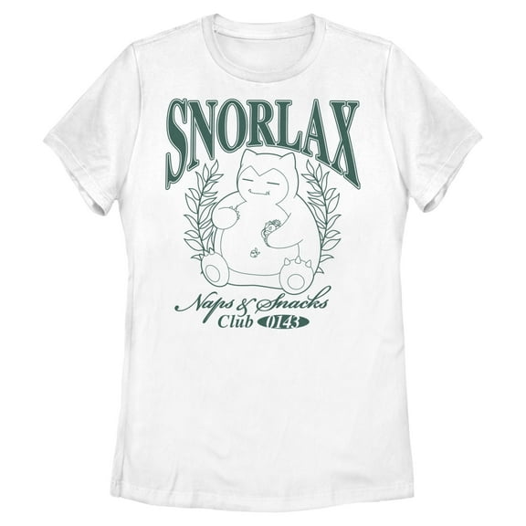 Womens Pokemon Snap And Snacks Snorlax T Shirt