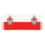 Womens Poland-Flag Scarf Shawl Wraps Soft Warm Shawls