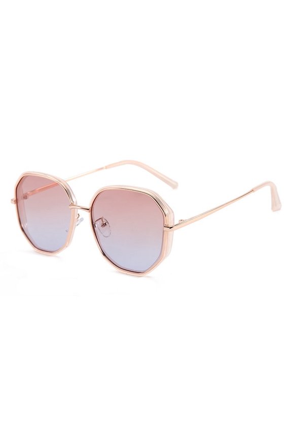Womens Polarized Sunglasses UV400 Protection Radiation Protection TAC Lenses Plastic Metal Frame Fashion Polygon Design