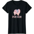 thumbnail image 1 of Womens Pom Mom Dog Mom Pomeranian Mother Mother's Day Distressed T-Shirt, 1 of 4