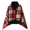 thumbnail image 1 of Womens Poncho Sweater Wrap - Elegant Knitted Shawl Cape for Fall Winter Stylish Topper Accessory, 1 of 2