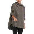 thumbnail image 1 of Poncho Sweater Womens Pullover Sweaters with Fringed Sides Hooded Capes Knit Ponchos Shawls Wrap Coats Tops, 1 of 3