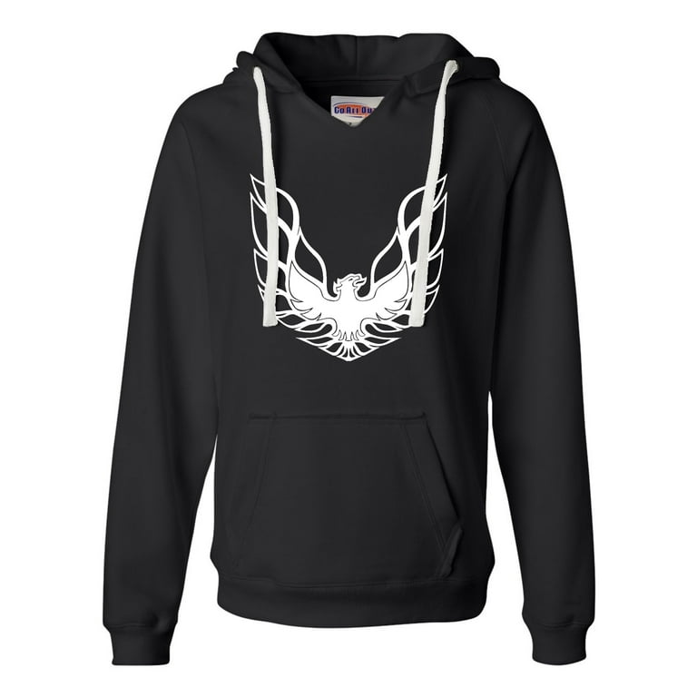 Womens Pontiac Firebird Logo GTA Trans Am Retro Deluxe Soft Hoodie