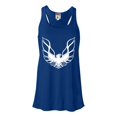 thumbnail image 1 of Womens Pontiac Firebird Logo GTA Trans-Am Retro Flowy Racerback Tank Top T-Shirt, 1 of 1