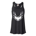 thumbnail image 1 of Womens Pontiac Firebird Logo GTA Trans-Am Retro Flowy Racerback Tank Top T-Shirt, 1 of 1