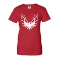 thumbnail image 1 of Womens Pontiac Firebird Logo GTA Trans-Am Retro T-Shirt, 1 of 1