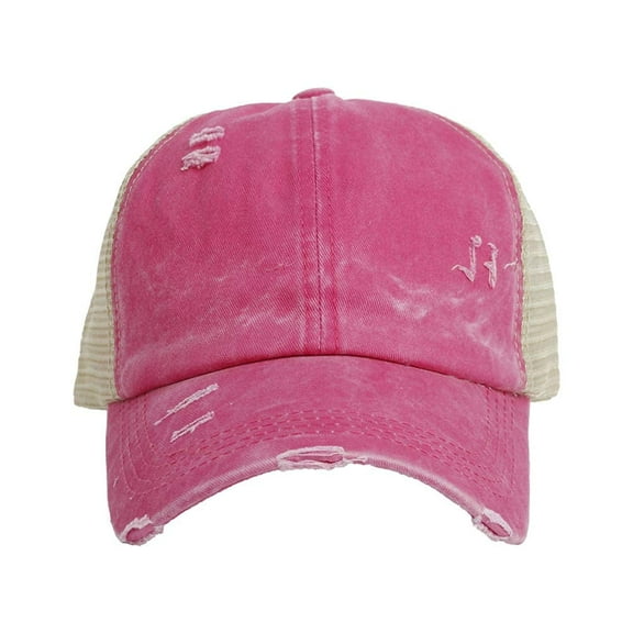 Womens Pony Hat High Ponytail Baseball Cap Girls Messy Bun Caps Camouflage Trucker Bad Hair Day Adjustable Dad Hat
