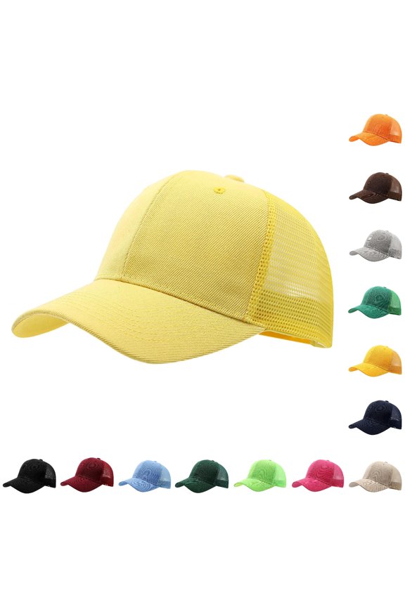 Womens Ponytail Hat Baseball Cap High Messy Bun Ponycap Hats Quick Drying Mesh Hat Open Hats for Women One Size
