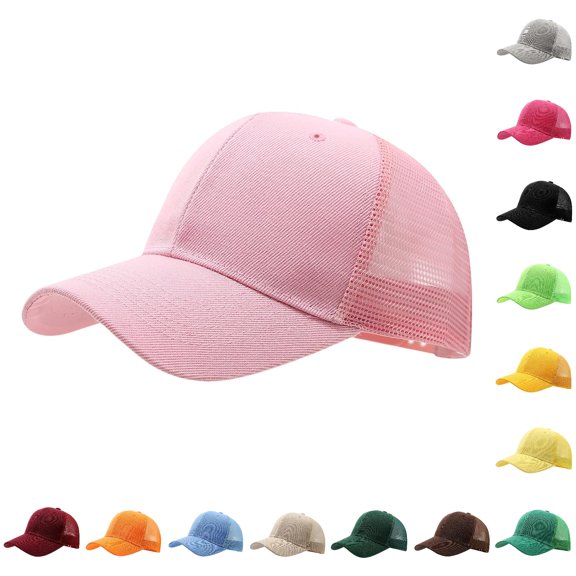 Womens Ponytail Hat Baseball Cap High Messy Bun Ponycap Hats Quick Drying Mesh Hat Run Visor Women Dress Shawl Visors for Women with Coil Band Large Visor Hats for Women Visor Female Sports