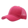 thumbnail image 1 of Womens Ponytail Hat Baseball Cap High Messy Bun Ponycap Hats Quick Drying Mesh Hat, 1 of 3