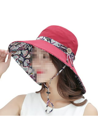 Rosoz 2 Pack Ponytail Sun Bucket Hats for Women UV Protection Foldable Mesh  Wide Brim Hiking Beach Fishing Summer Safari