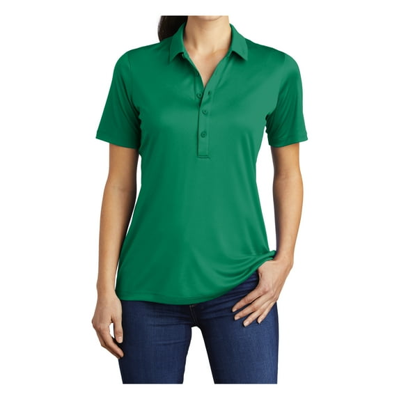 Womens Posi-UV Pro Short Sleeve Polyester Polo Kelly Green 3X-Large