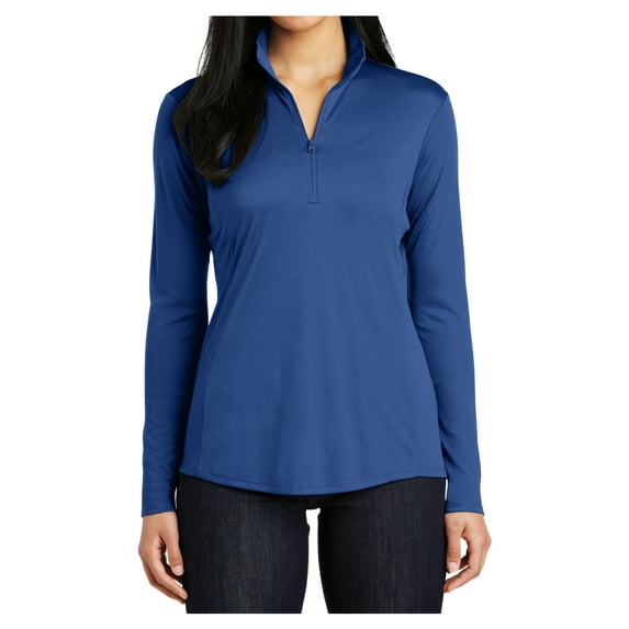 Womens PosiCharge Competitor 1/4-Zip Lightweight Polyester Pullover True Royal Large