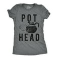 thumbnail image 1 of Womens Pot Head T Shirt Funny Coffee Sarcastic Cool Tee Caffeine Tee Womens Graphic Tees, 1 of 7