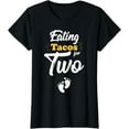 thumbnail image 1 of Womens Pregnancy Announcement Shirt Women Eating Tacos for Two T-Shirt, 1 of 4